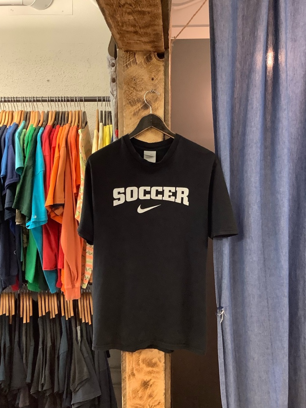 Vintage Nike Soccer Black T-Shirt